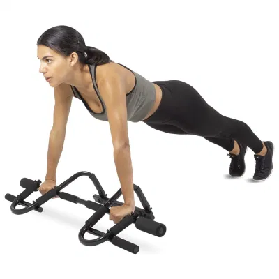 Wellshow push up bar push up stands pull up suporte de metal inoxidável com caixa de borracha durável exercício em casa integrado ginásio trainer